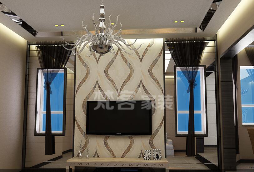 天津天鵝湖1號戶型圖，梵客家裝打造溫馨現(xiàn)代簡約風(fēng)格